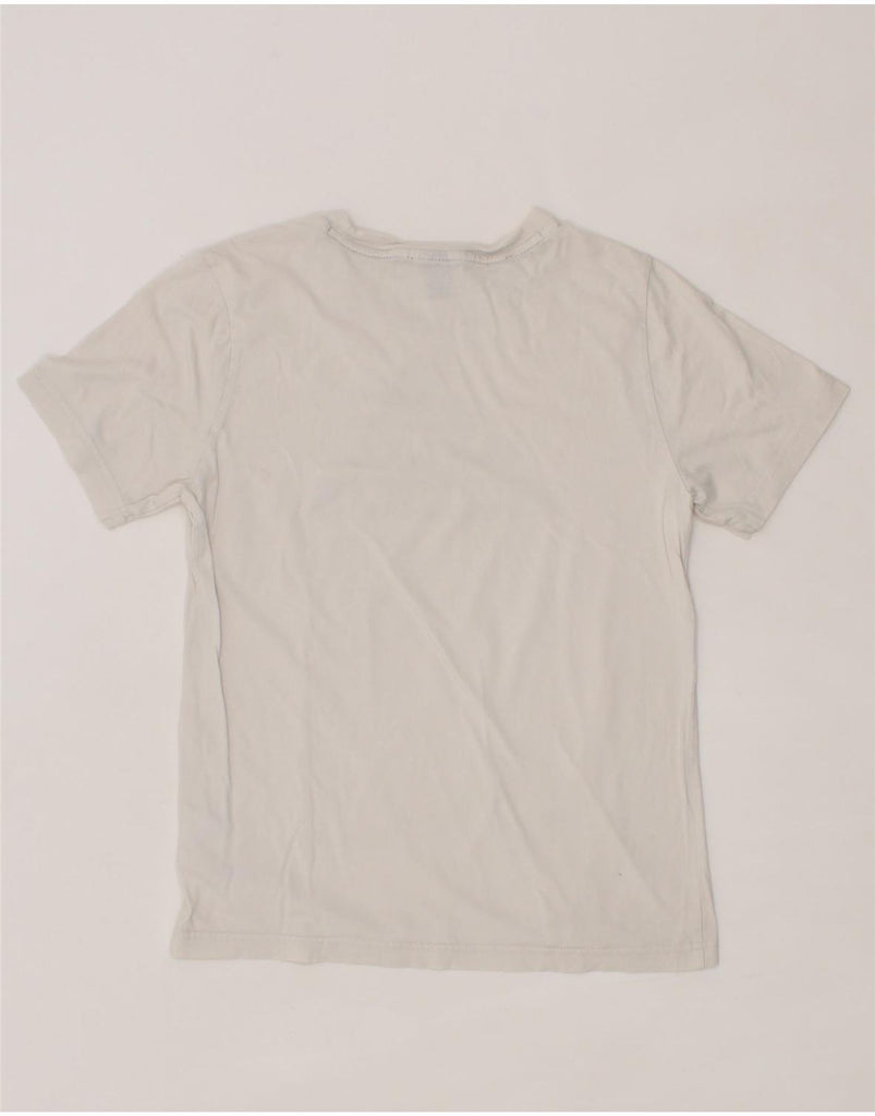 ADIDAS Womens Graphic T-Shirt Top UK 12 Medium White Cotton Vintage Adidas and Second-Hand Adidas from Messina Hembry 