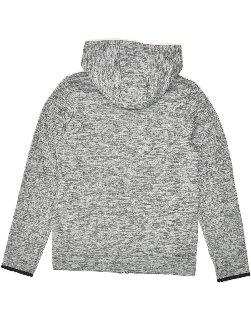 UNDER ARMOUR Boys Zip Hoodie Sweater 14-15 Years  Grey Flecked Polyester | Vintage Under Armour | Thrift | Second-Hand Under Armour | Used Clothing | Messina Hembry 