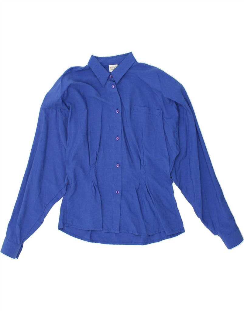 RENATA GIBALDI Womens Oversized Shirt Blouse IT 38 XS Blue Viscose Vintage Renata Gibaldi and Second-Hand Renata Gibaldi from Messina Hembry 