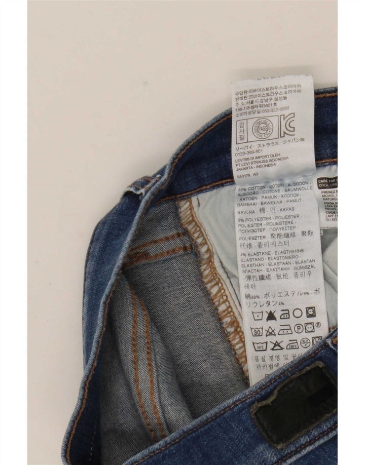 Levi's Womens Slim Skinny Jeans W27 L32 Blue Cotton