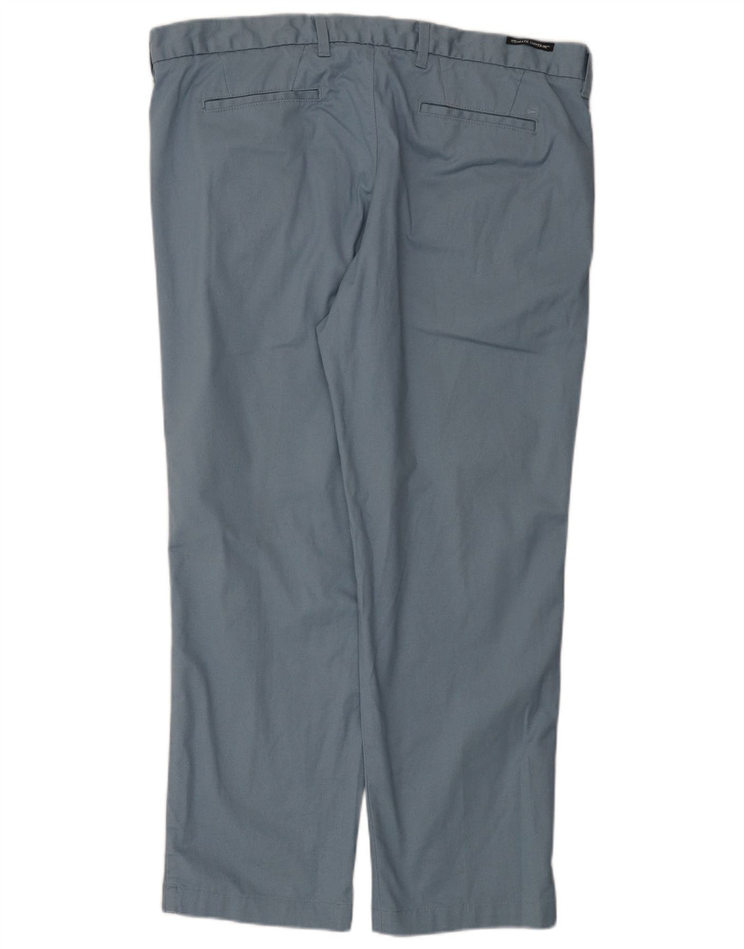 Marks & Spencer Mens Straight Chino Trousers W42 L29 Blue Cotton