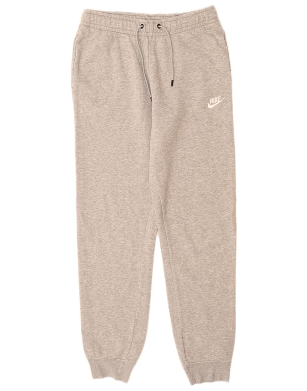 NIKE Womens Tracksuit Trousers Joggers UK 8 Small  Grey Cotton