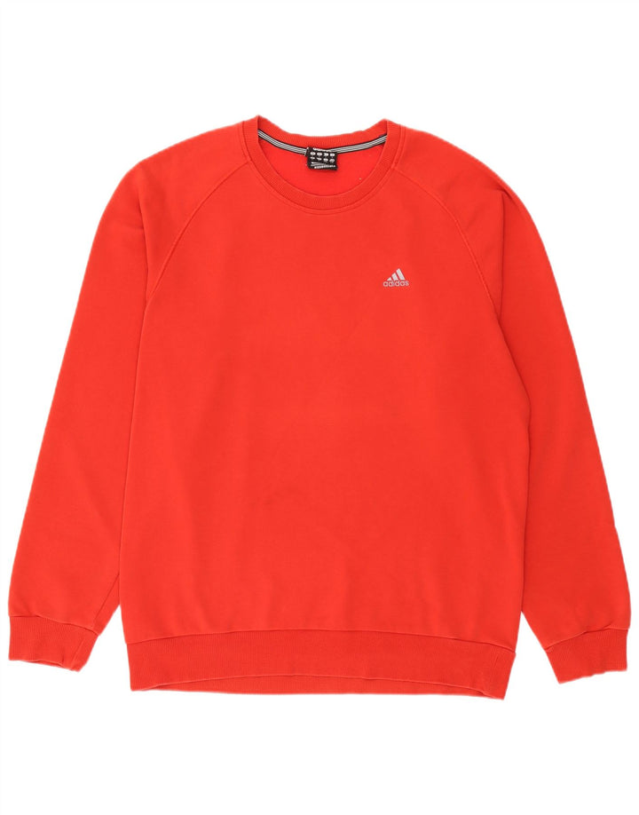 Adidas Mens Clima 365 Sweatshirt Jumper Large Red Cotton