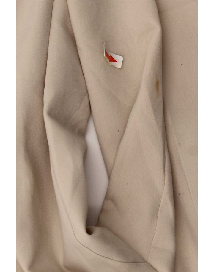 Zara Womens Tapered Suit Trousers Medium W28 L26 Off White Polyester