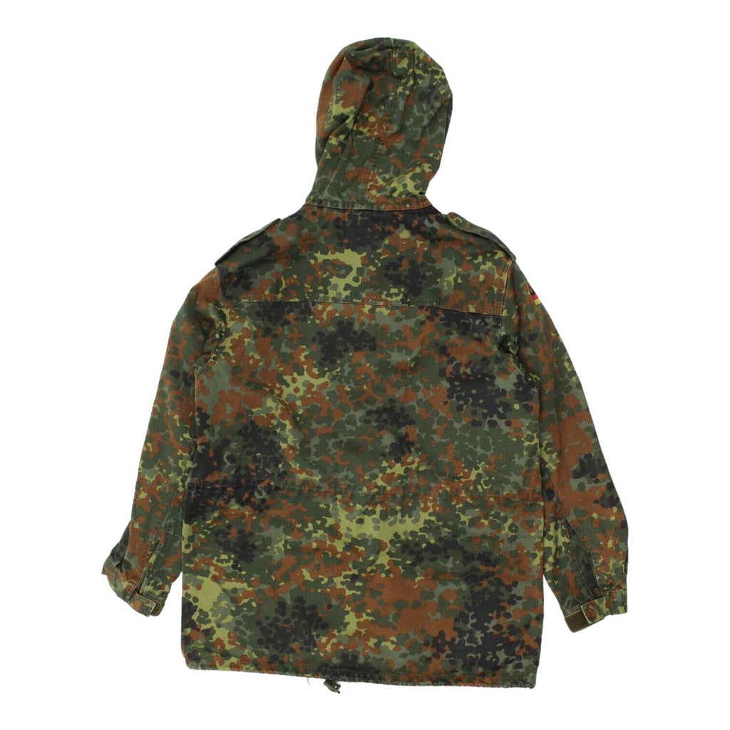 H Winnen GMBH & Co Mens Green Camo Hooded German Military Coat | Vintage Army Vintage Messina Hembry and Second-Hand Messina Hembry from Messina Hembry 