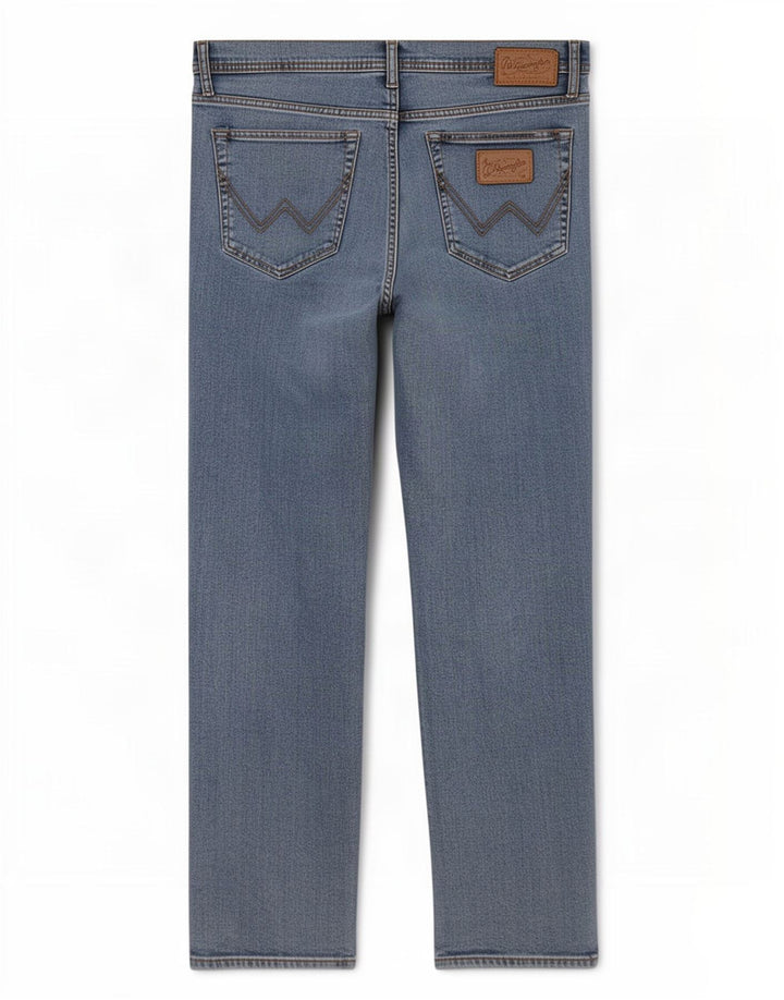 Wrangler Mens Texas Stretch Straight Jeans W38 L31 Blue Cotton