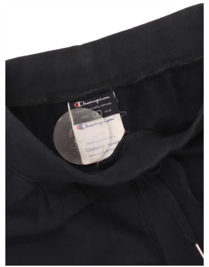 Champion Womens Tracksuit Trousers UK 10 Small Navy Blue Cotton