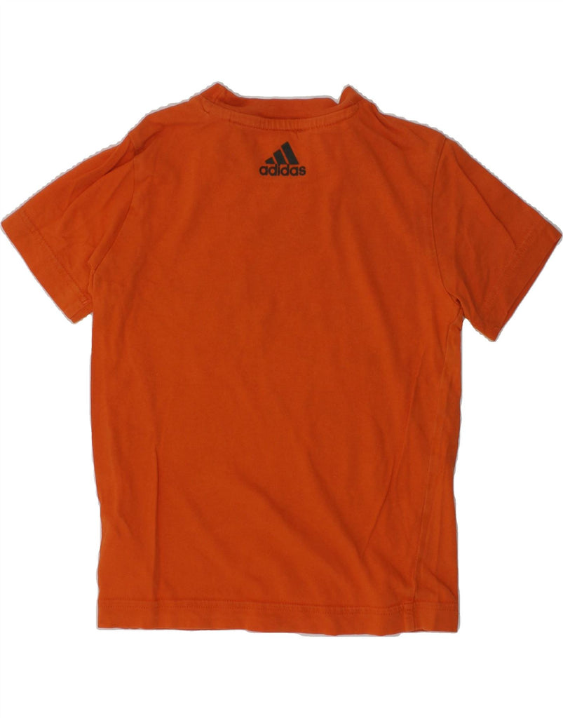 ADIDAS Boys Graphic T-Shirt Top 5-6 Years Orange Cotton | Vintage Adidas | Thrift | Second-Hand Adidas | Used Clothing | Messina Hembry 