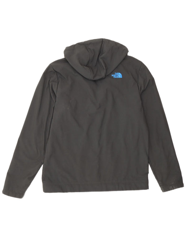 The North Face Mens Hooded Windbreaker Jacket UK 40 Large Grey Polyester