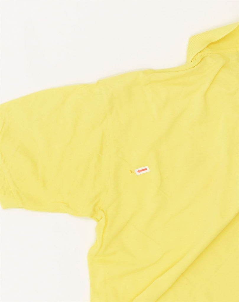 SERGIO TACCHINI Mens Polo Shirt Small Yellow Cotton | Vintage Sergio Tacchini | Thrift | Second-Hand Sergio Tacchini | Used Clothing | Messina Hembry 