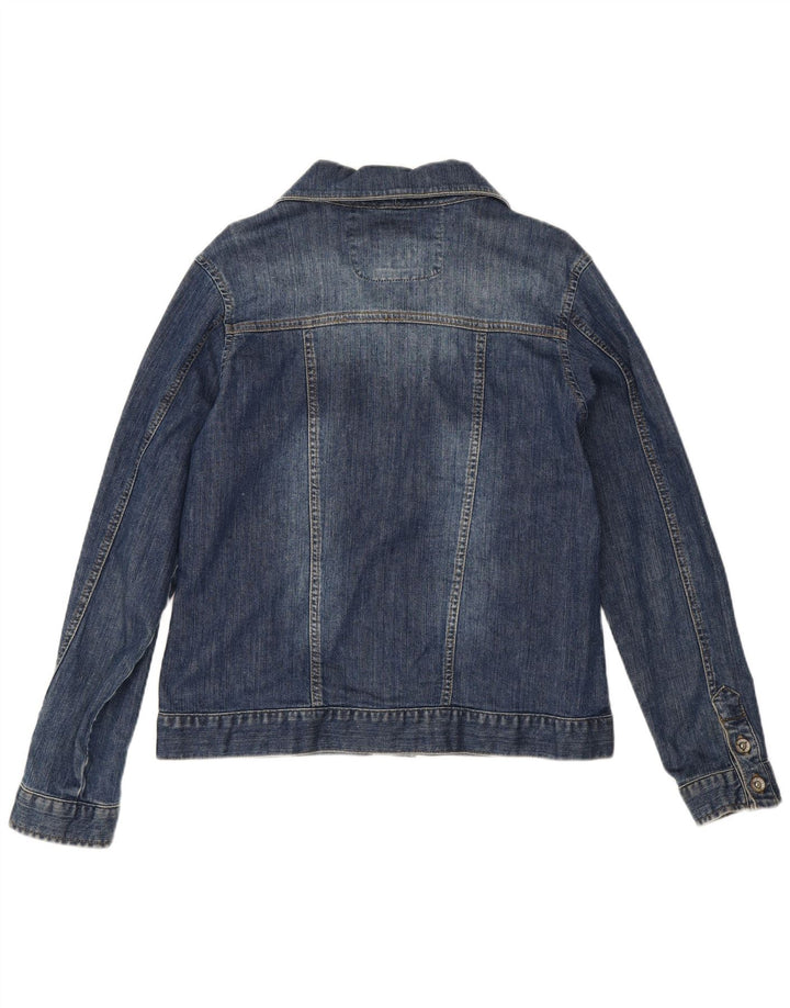 Fat Face Womens Denim Jacket UK 16 Large Blue Cotton