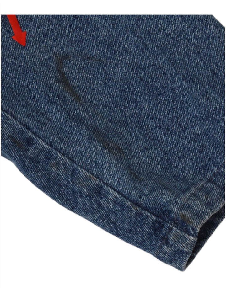 Bianca Maria Caselli Womens 1 Button Denim Blazer Jacket UK 10 Small Blue