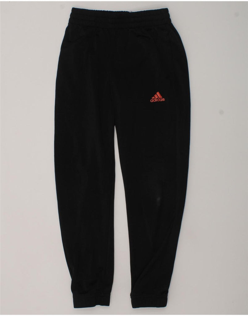 ADIDAS Girls Tracksuit Trousers Joggers 7-8 Years Black Polyester | Vintage Adidas | Thrift | Second-Hand Adidas | Used Clothing | Messina Hembry 