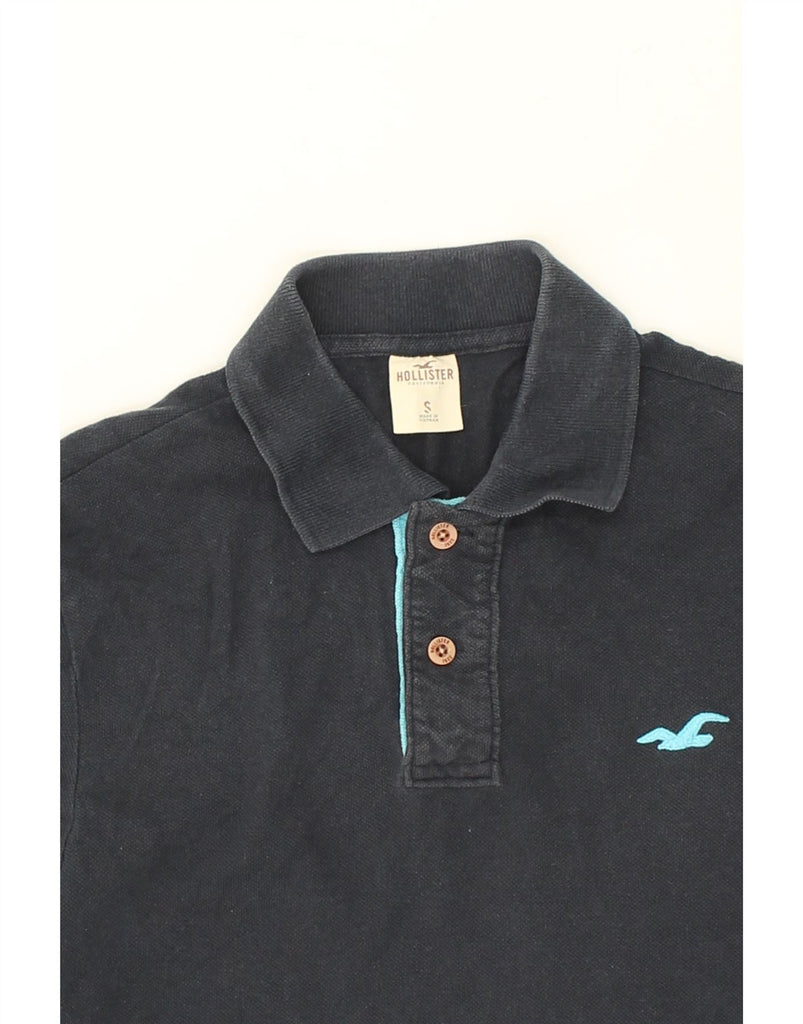 HOLLISTER Mens Polo Shirt Small Navy Blue Cotton | Vintage Hollister | Thrift | Second-Hand Hollister | Used Clothing | Messina Hembry 