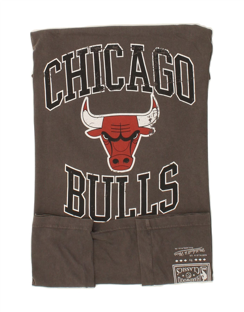 MITCHELL & NESS Mens Chicago Bulls Graphic Vest Top 2XL Grey Cotton Vintage Mitchell & Ness and Second-Hand Mitchell & Ness from Messina Hembry 