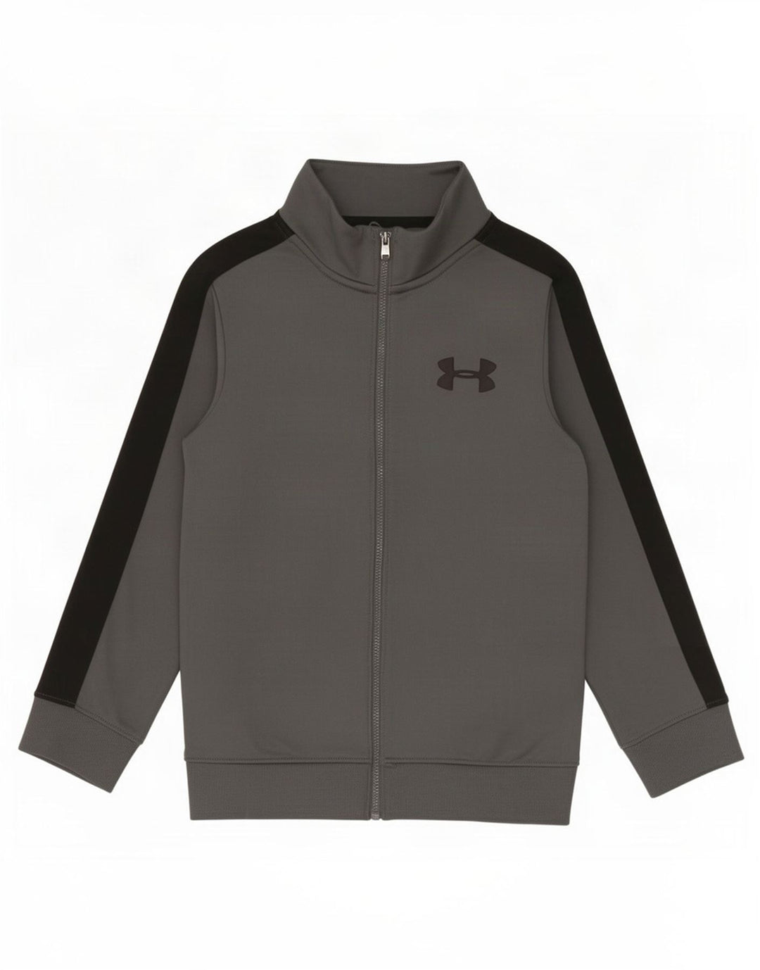 Under Armour Boys Tracksuit Top Jacket 7-8 Years Small Grey Colourblock