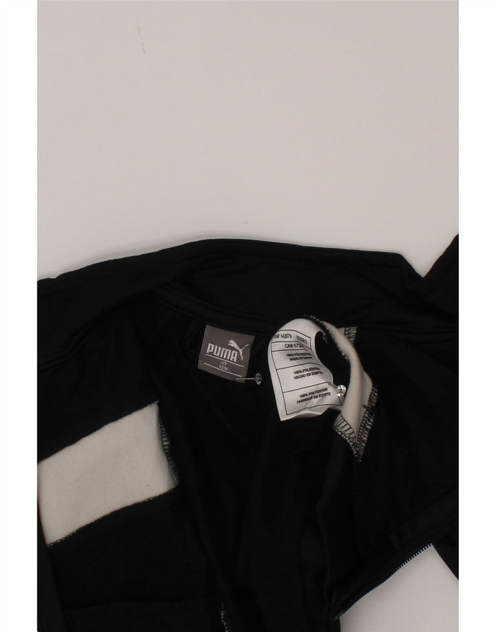 Puma Baby Boys Tracksuit Top Jacket 9-12 Months Black Colourblock Polyester