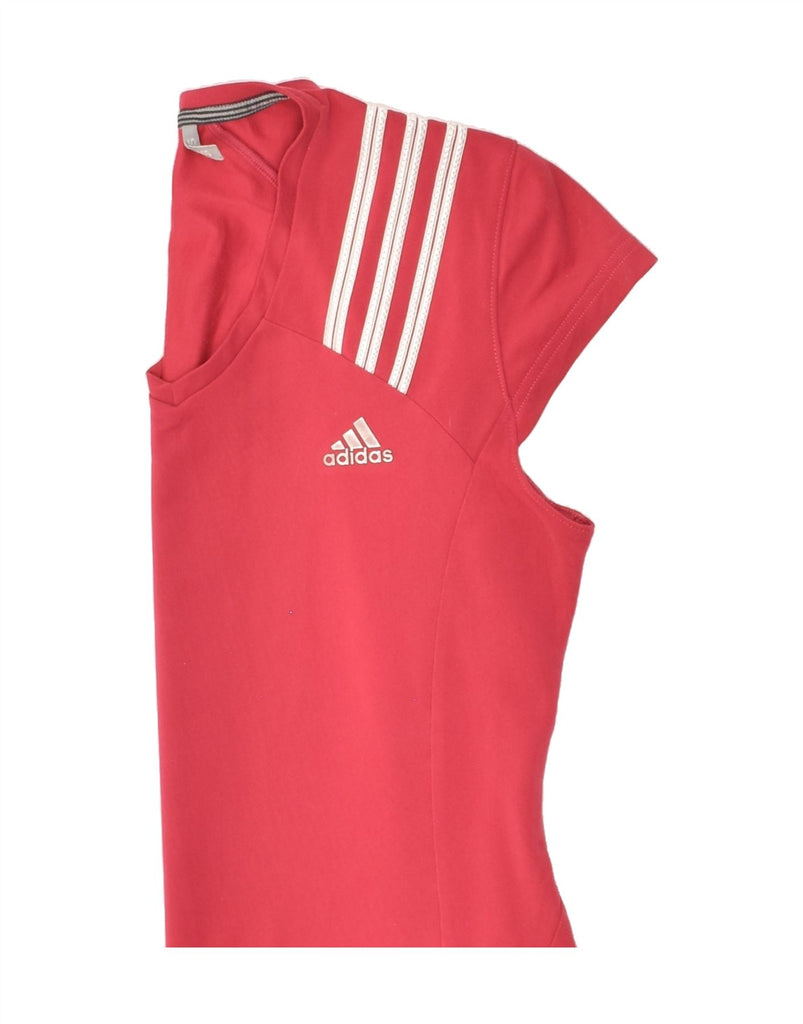 ADIDAS Womens T-Shirt Top UK 10 Small Pink Vintage Adidas and Second-Hand Adidas from Messina Hembry 