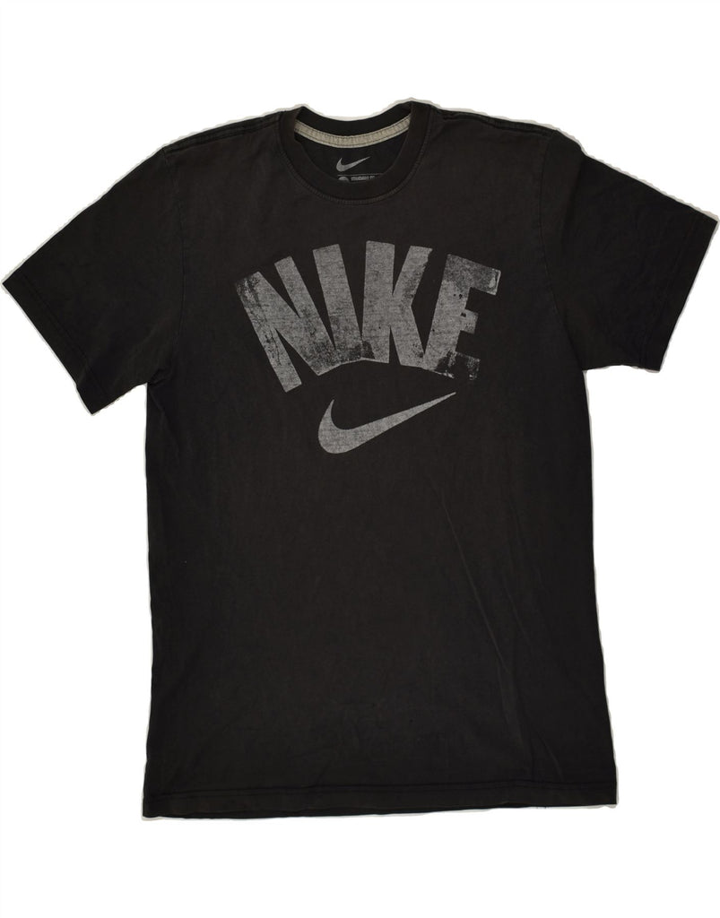 NIKE Mens Standard Fit Graphic T-Shirt Top Medium Black | Vintage Nike | Thrift | Second-Hand Nike | Used Clothing | Messina Hembry 