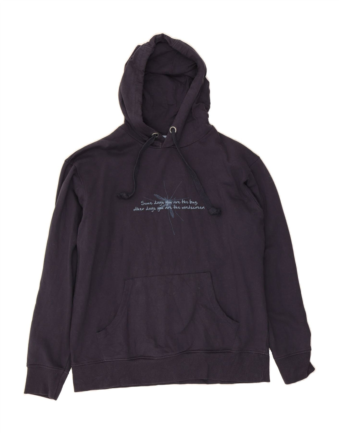 MOUNTAIN WAREHOUSE Mens Graphic Hoodie Jumper Medium Navy Blue Vintage Mountain Warehouse and Second-Hand Mountain Warehouse from Messina Hembry 