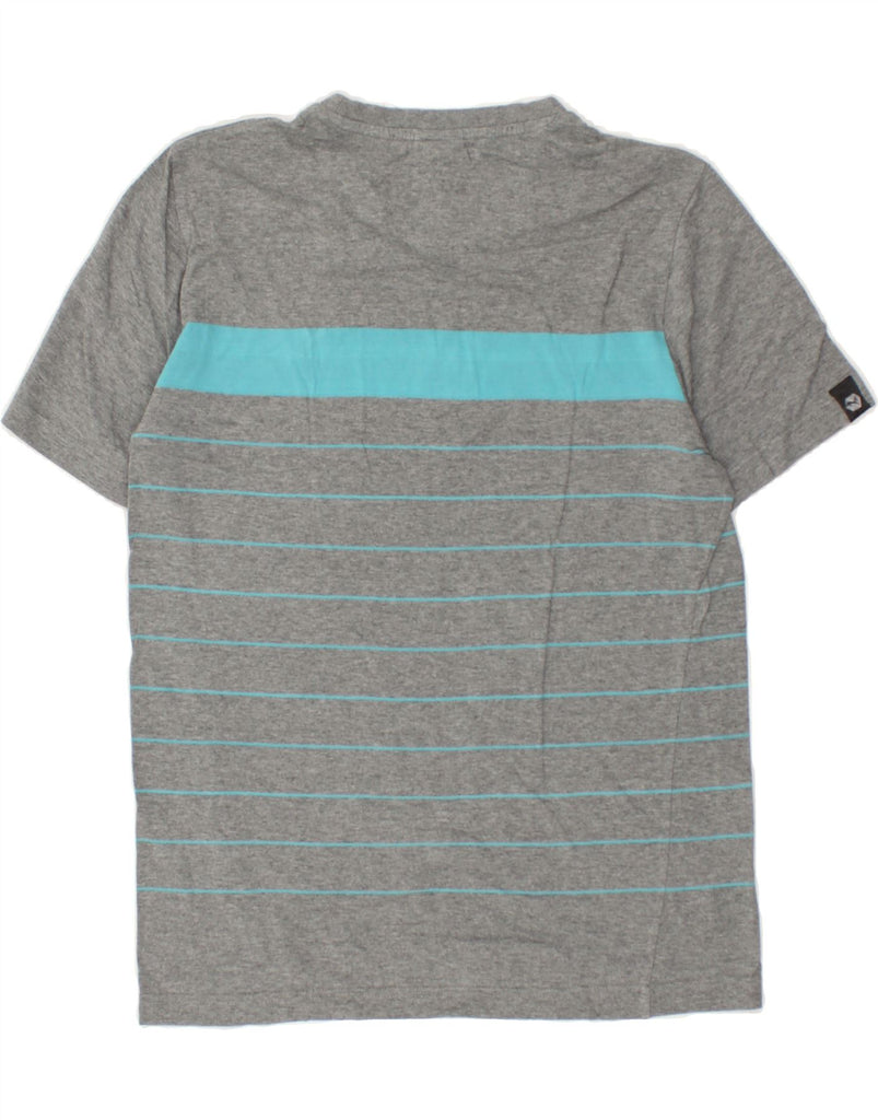 PUMA Mens T-Shirt Top Small Grey Striped | Vintage Puma | Thrift | Second-Hand Puma | Used Clothing | Messina Hembry 