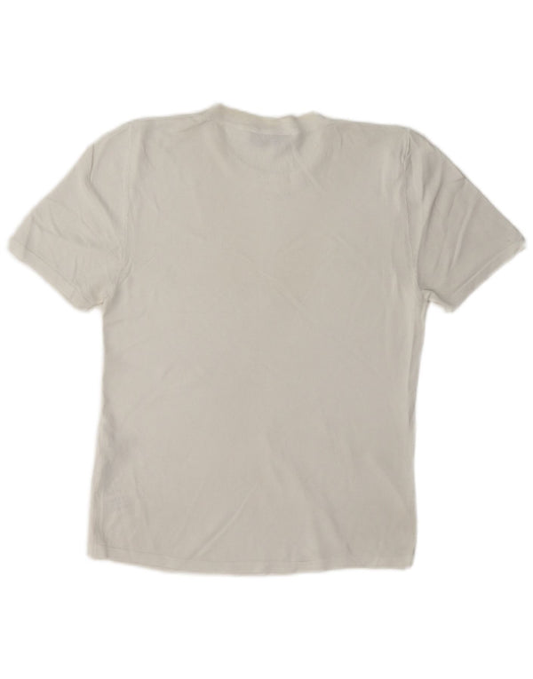 Zara Womens T-Shirt Top UK 12 Medium White Viscose