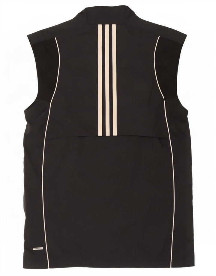 Adidas Mens Clima Proof Sleeveless Tracksuit Top Jacket Small Black