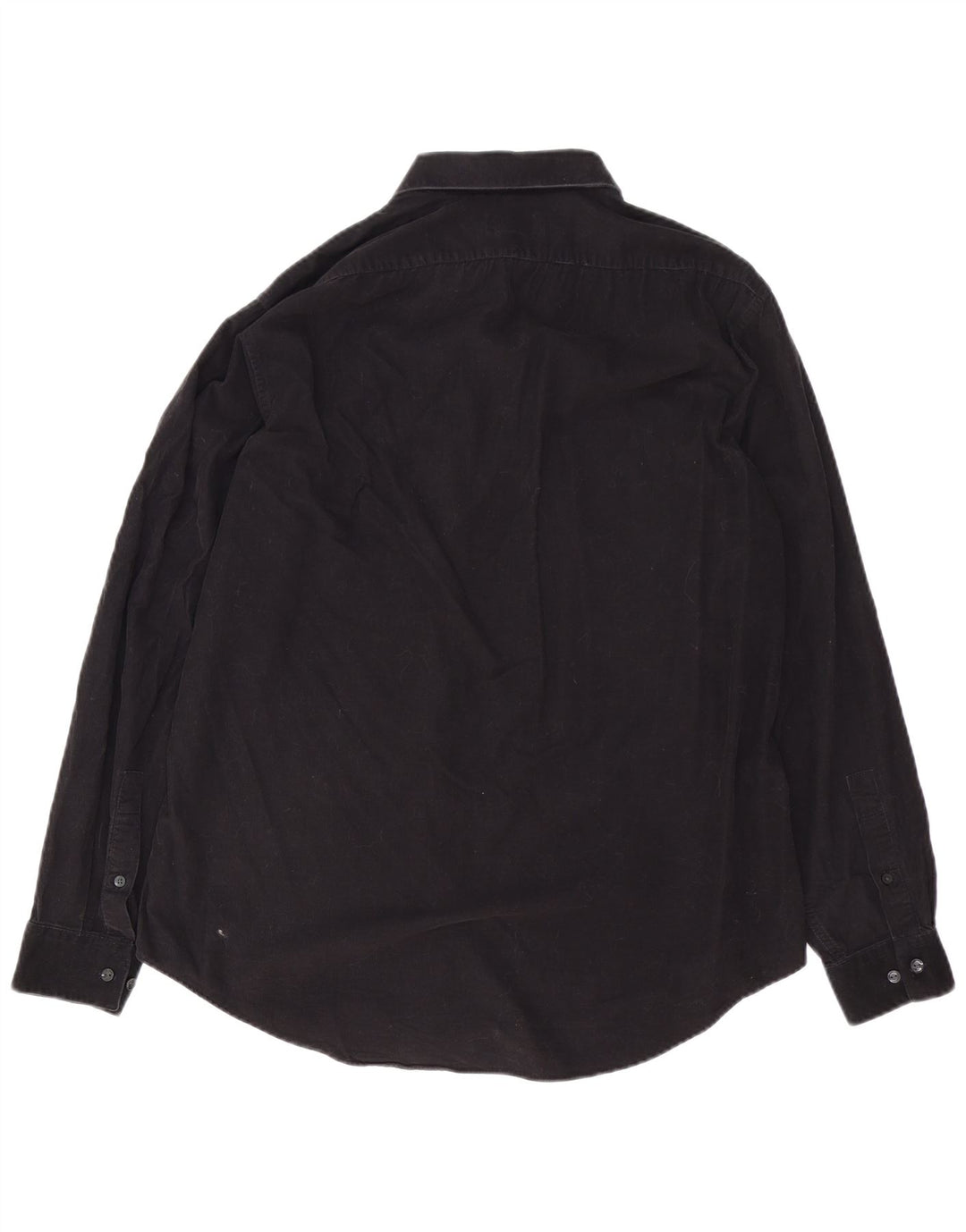 Calvin Klein Mens Corduroy Shirt Size 16 1/2 Large Black Cotton