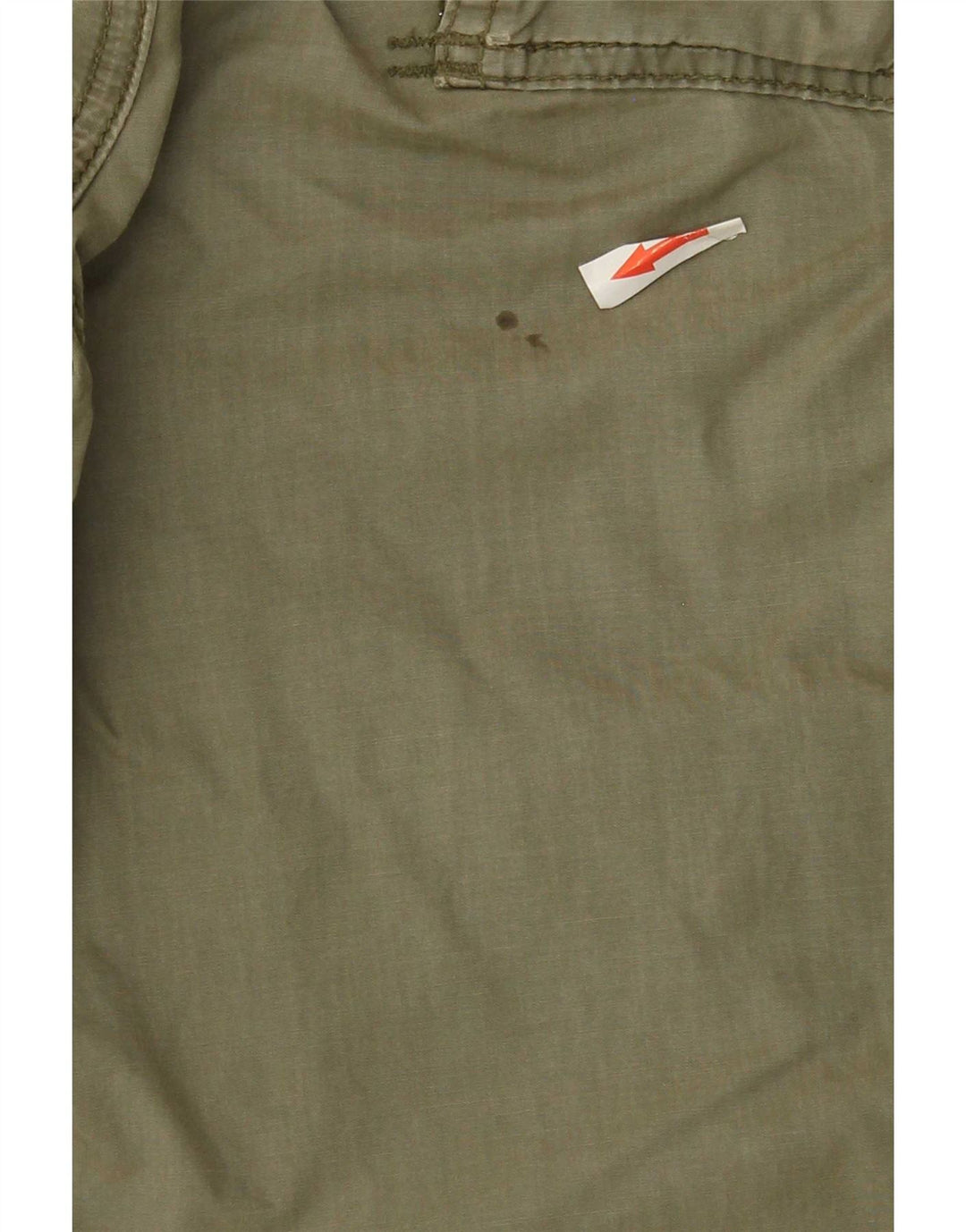 Scotch & Soda Mens Graphic Cargo Shorts W33 Medium Khaki Cotton