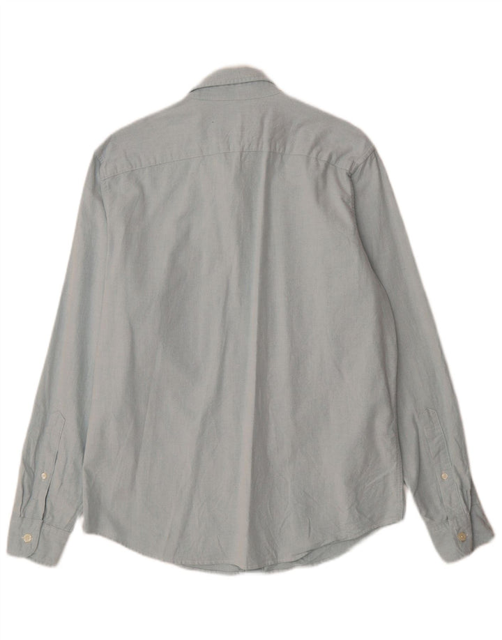 Abercrombie & Fitch Mens Stretch Shirt Large Blue Cotton