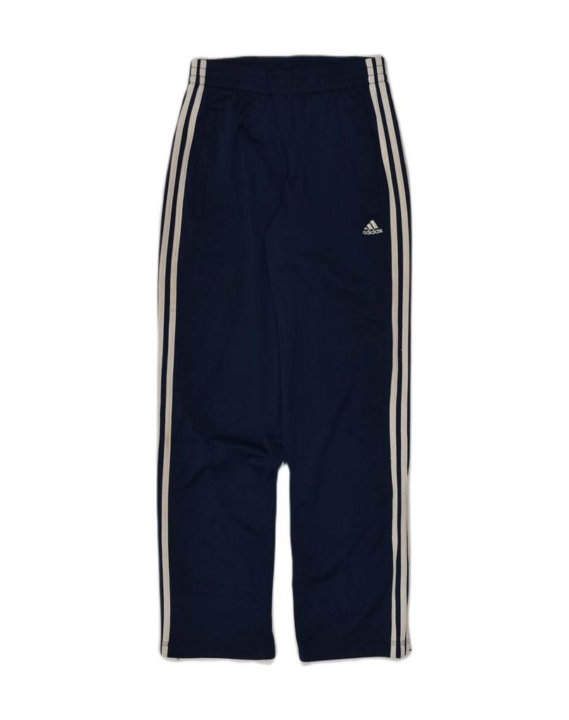 ADIDAS Mens Tracksuit Trousers UK 32-34 XS Navy Blue Polyester | Vintage Adidas | Thrift | Second-Hand Adidas | Used Clothing | Messina Hembry 