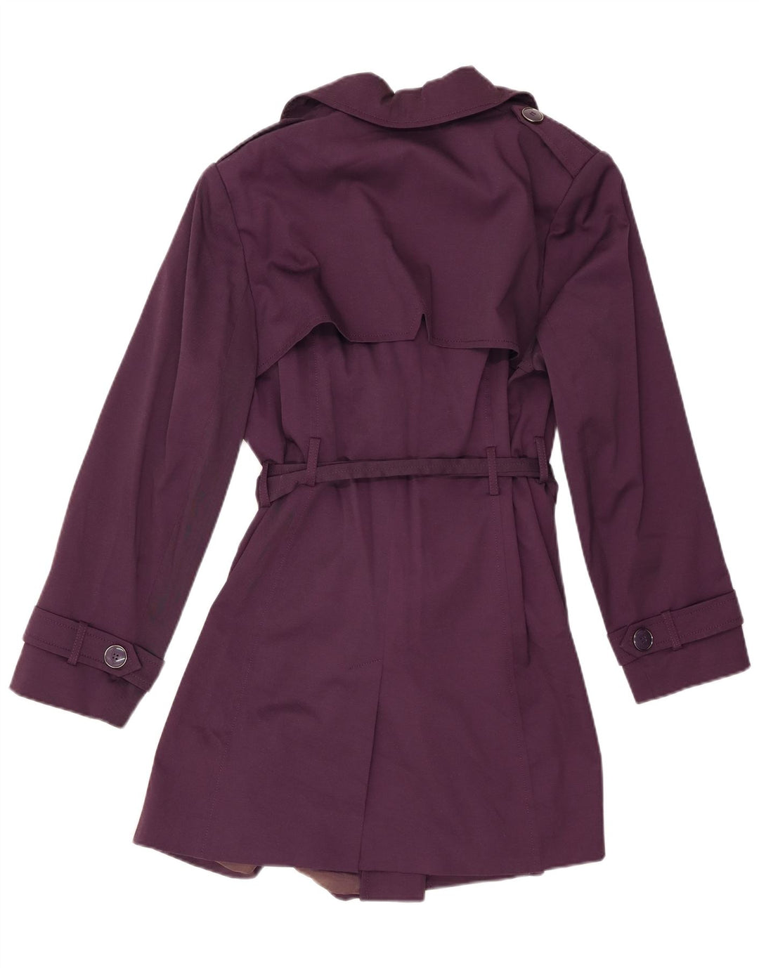 Marks & Spencer Womens Autograph Trench Coat UK 18 XL Purple Polyester