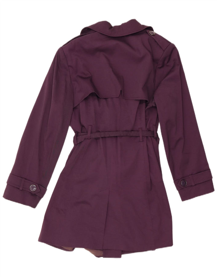 Marks & Spencer Womens Autograph Trench Coat UK 18 XL Purple Polyester
