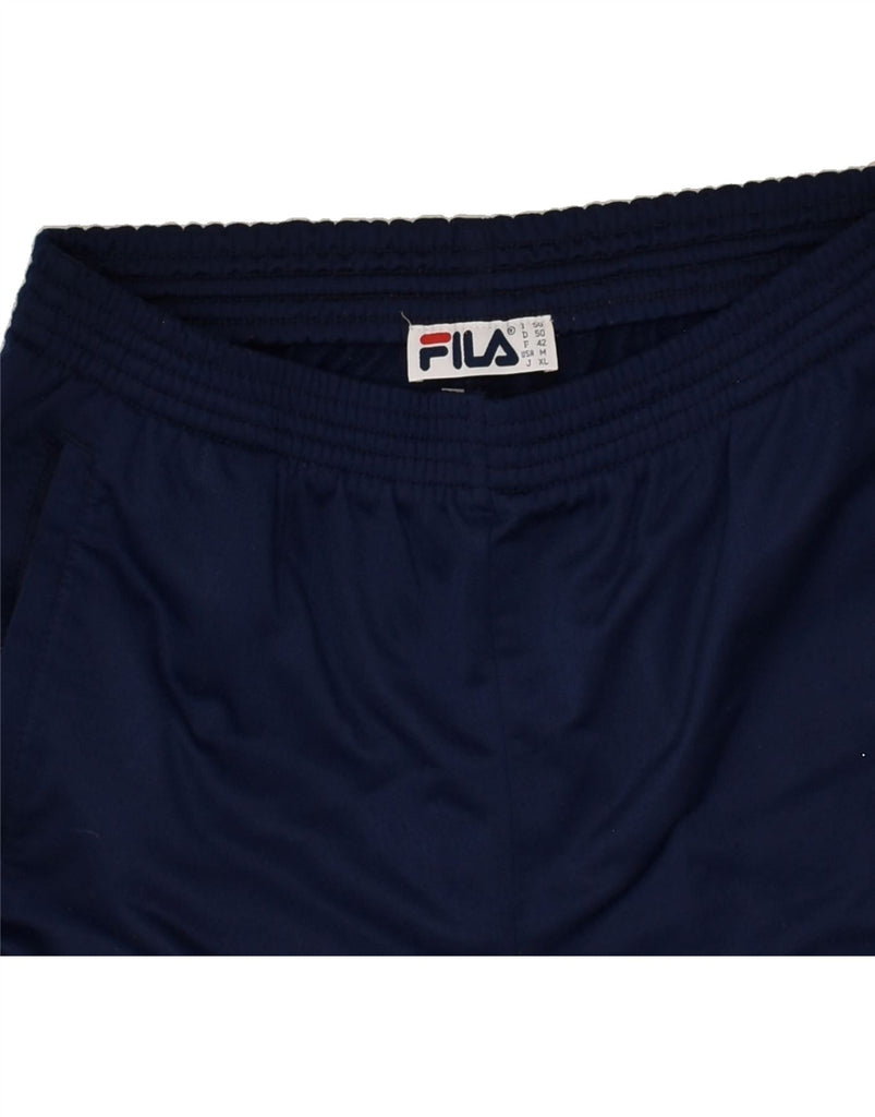 FILA Mens Tracksuit Trousers Medium Navy Blue | Vintage Fila | Thrift | Second-Hand Fila | Used Clothing | Messina Hembry 