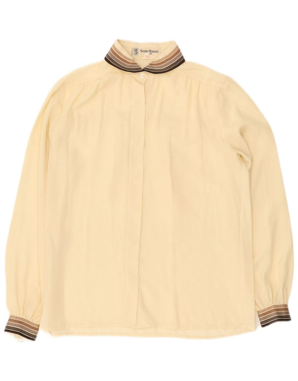 Serge Nancel Womens Shirt Blouse EU 38 Medium Off White