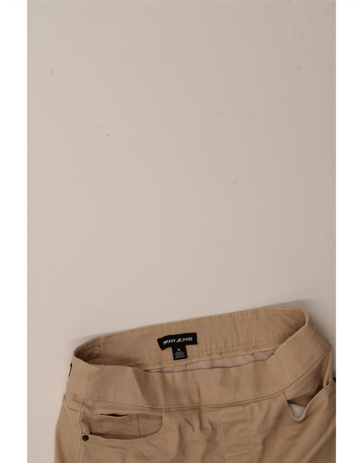 DKNY Womens Casual Shorts Medium W30 Beige Cotton Vintage Dkny and Second-Hand Dkny from Messina Hembry 