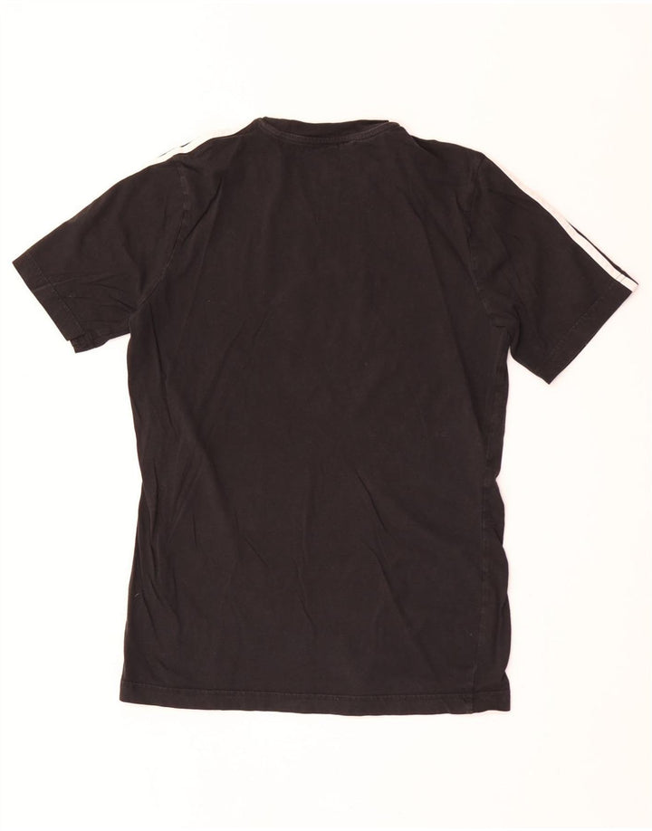 Adidas Boys T-Shirt Top 15-16 Years Black Cotton