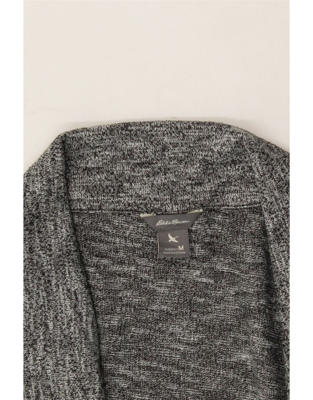 EDDIE BAUER Womens Oversized Cardigan Sweater UK 14 Medium Grey Flecked Vintage Eddie Bauer and Second-Hand Eddie Bauer from Messina Hembry 