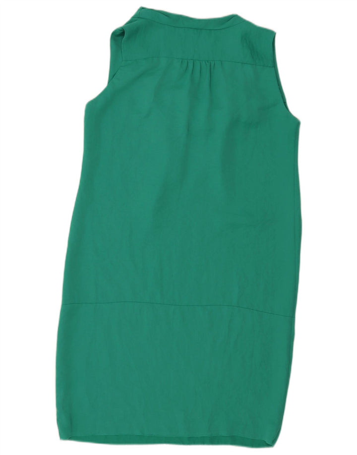 Zara Womens Sleeveless Shift Dress UK 14 Medium Green