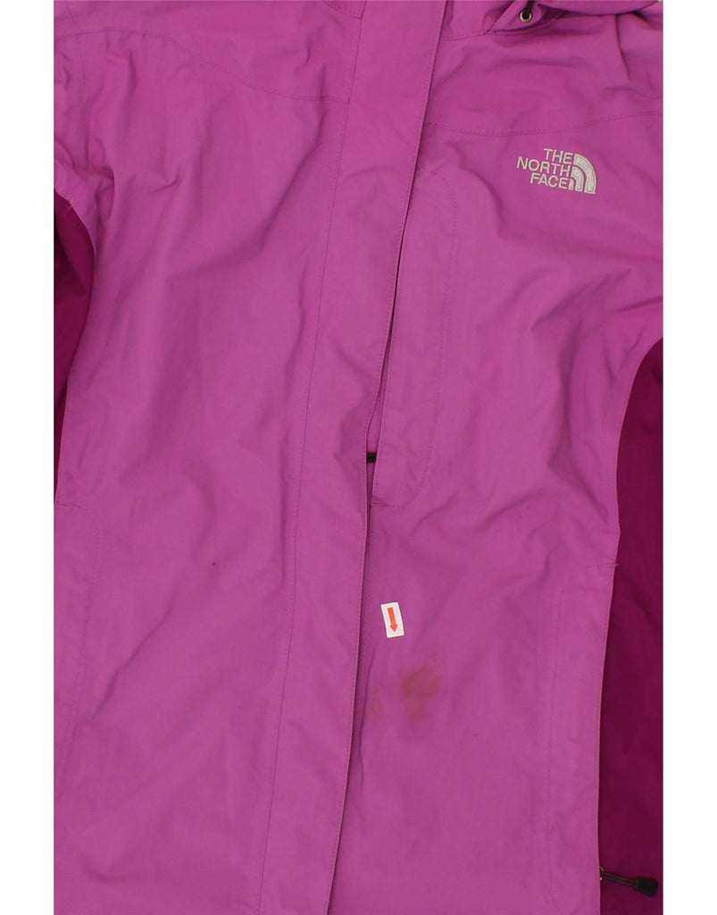 THE NORTH FACE Womens Hooded Rain Jacket UK 10 Small Pink Colourblock Vintage The North Face and Second-Hand The North Face from Messina Hembry 