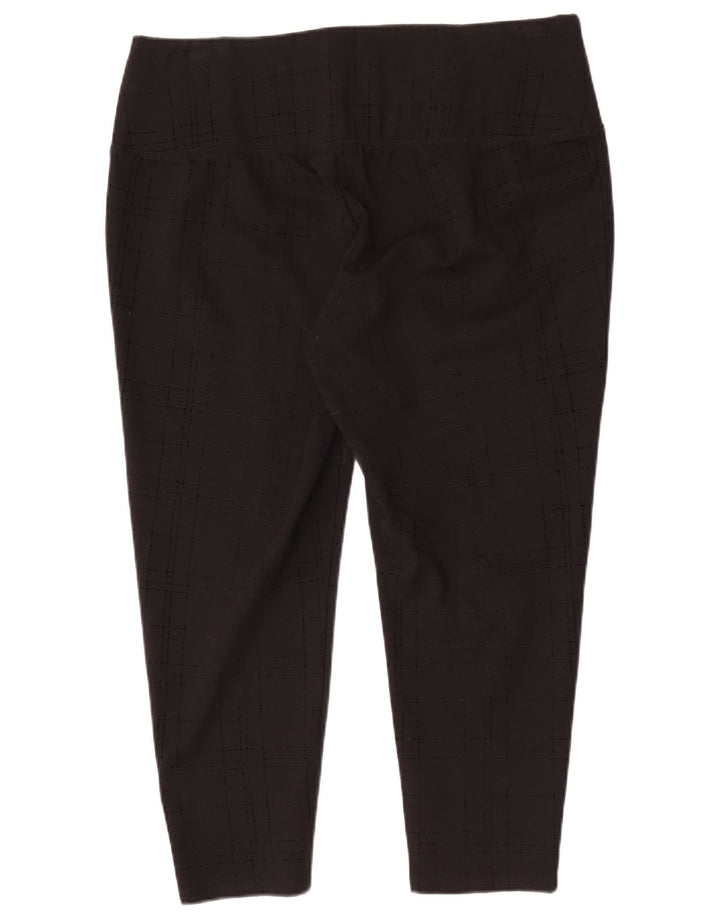 Marks & Spencer Womens Autograph Crop Leggings UK 18 XL  Black Check