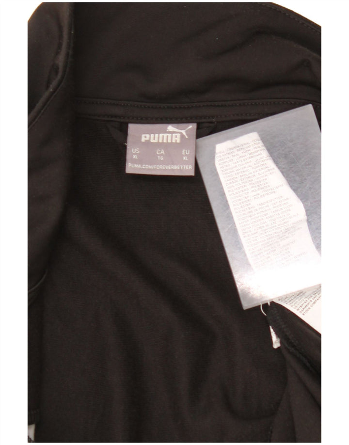 PUMA Mens Tracksuit Top Jacket XL Black Colourblock Polyester