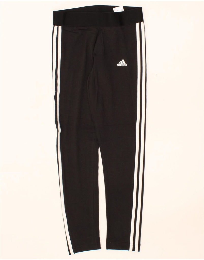 ADIDAS Womens Leggings UK 10 Small  Black Cotton Vintage Adidas and Second-Hand Adidas from Messina Hembry 