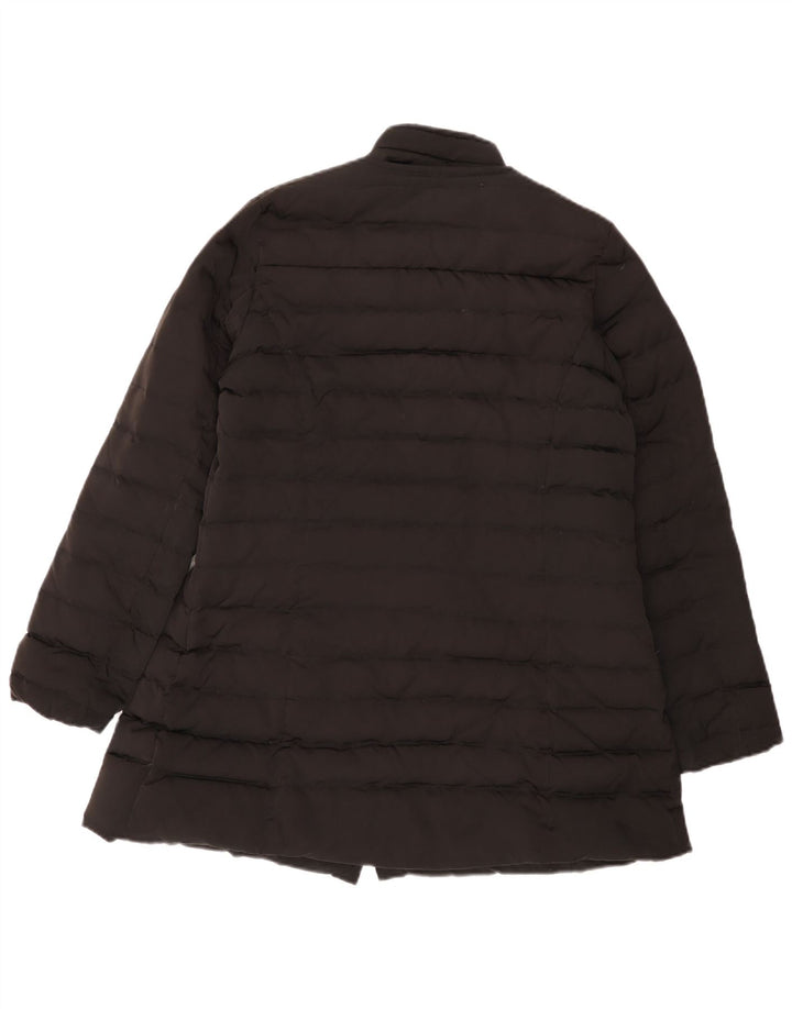 Massimo Dutti Womens Padded Coat UK 16 Large Black Polyester