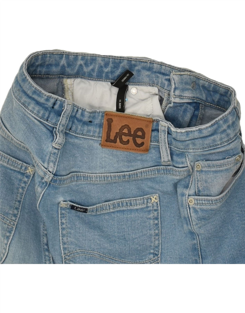 LEE Girls Skinny Jeans 10-11 Years W28 L28 Blue Cotton | Vintage Lee | Thrift | Second-Hand Lee | Used Clothing | Messina Hembry 