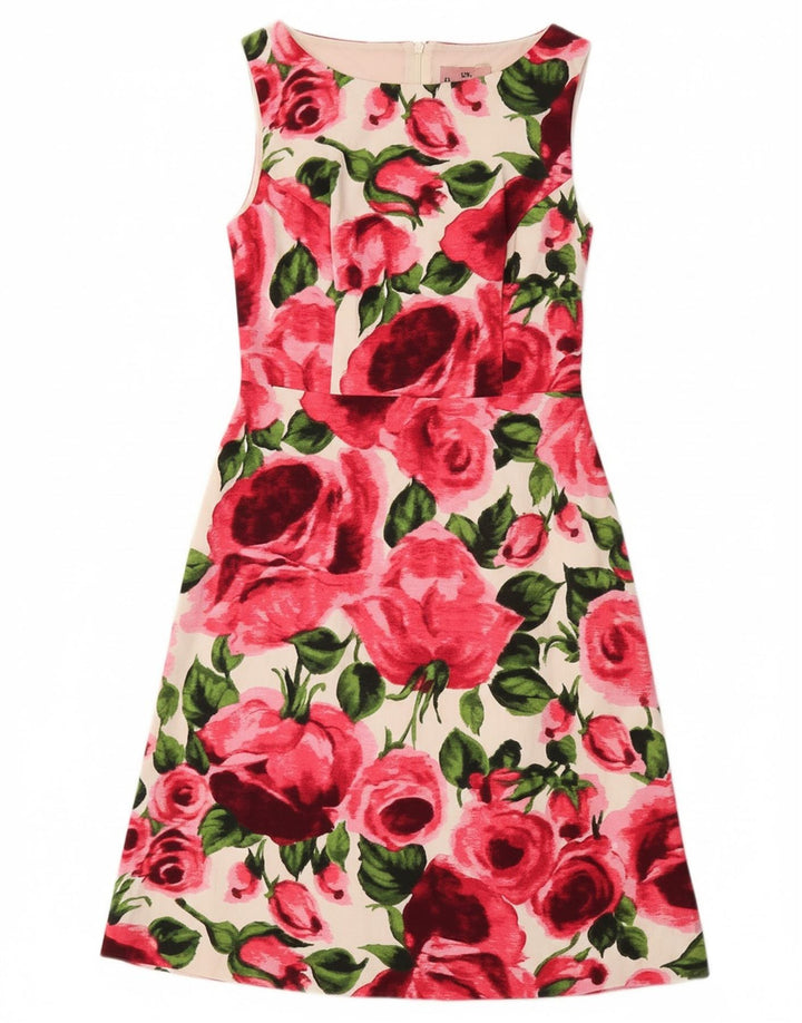 PHASE EIGHT Womens A-Line Dress UK 10 Small  Multicoloured Floral