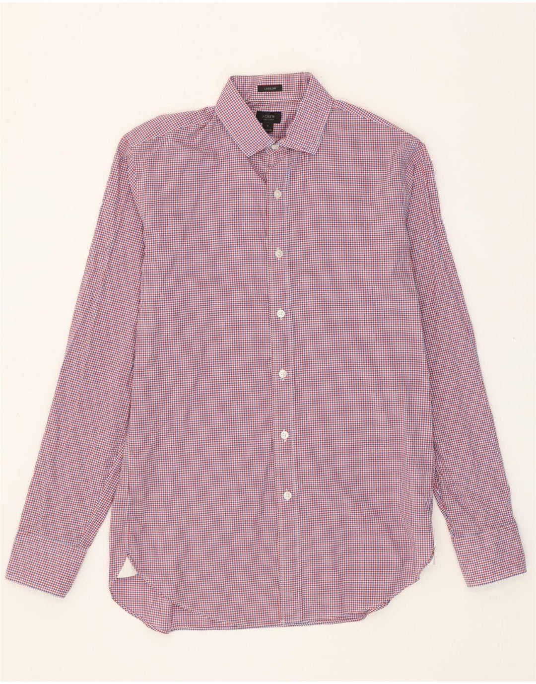 J. CREW Mens Ludlow Shirt Small Pink Check Cotton Vintage J. Crew and Second-Hand J. Crew from Messina Hembry 