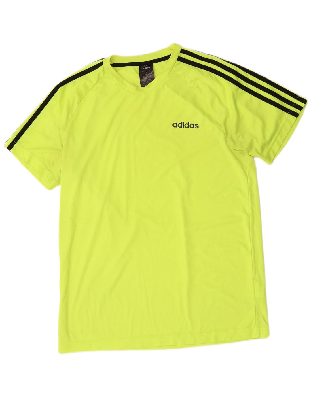 ADIDAS Mens Climalite T-Shirt Top Medium Green Polyester