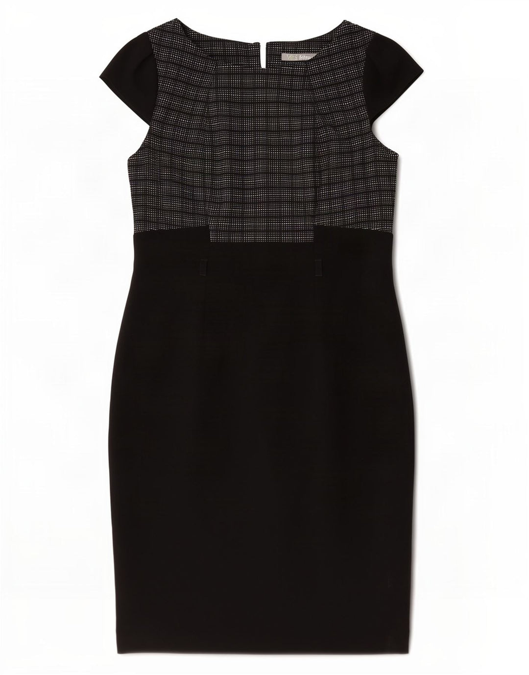 Marks & Spencer Womens Sheath Dress UK 14 Medium Black Check Polyester