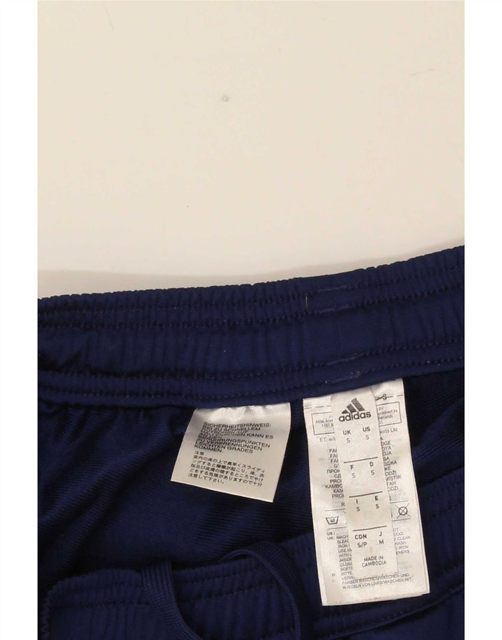 Adidas Mens Tracksuit Trousers Small Navy Blue Polyester